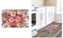 Laural Home Pink Posies Kitchen Mat, 20" x 30"